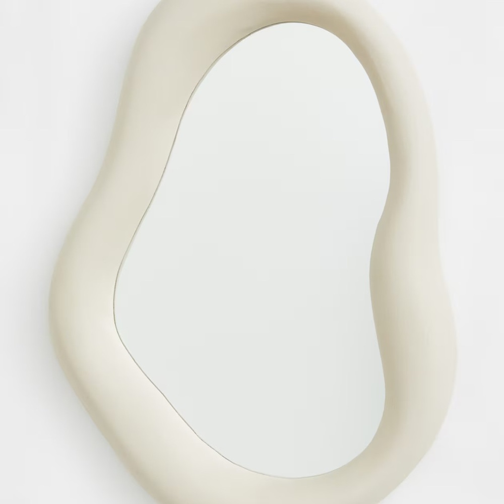 Abstract Cream Mirror